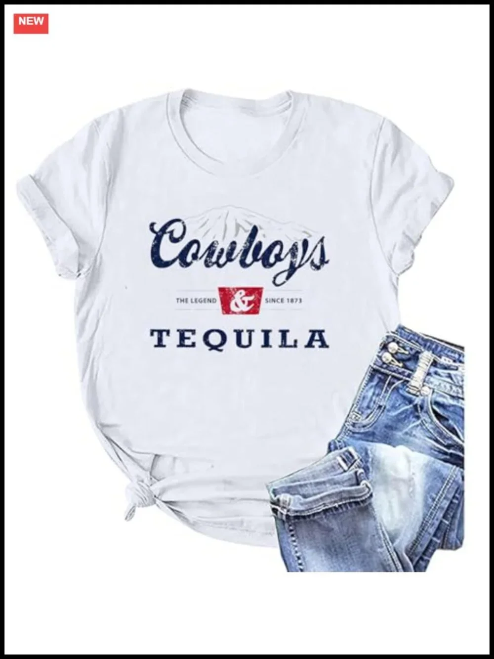 Cowgirl Western Graphic Tee Crew Neck Short Sleeve Country Music Concert Shirt
